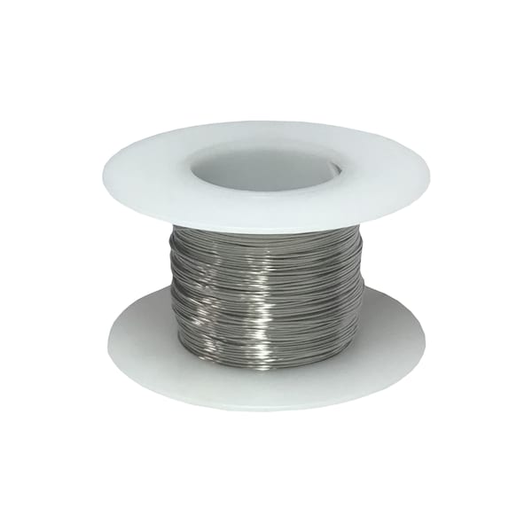 Stainless Steel 316L Wire, 22 AWG Gauge, 0.0253" Diameter, 100 Feet